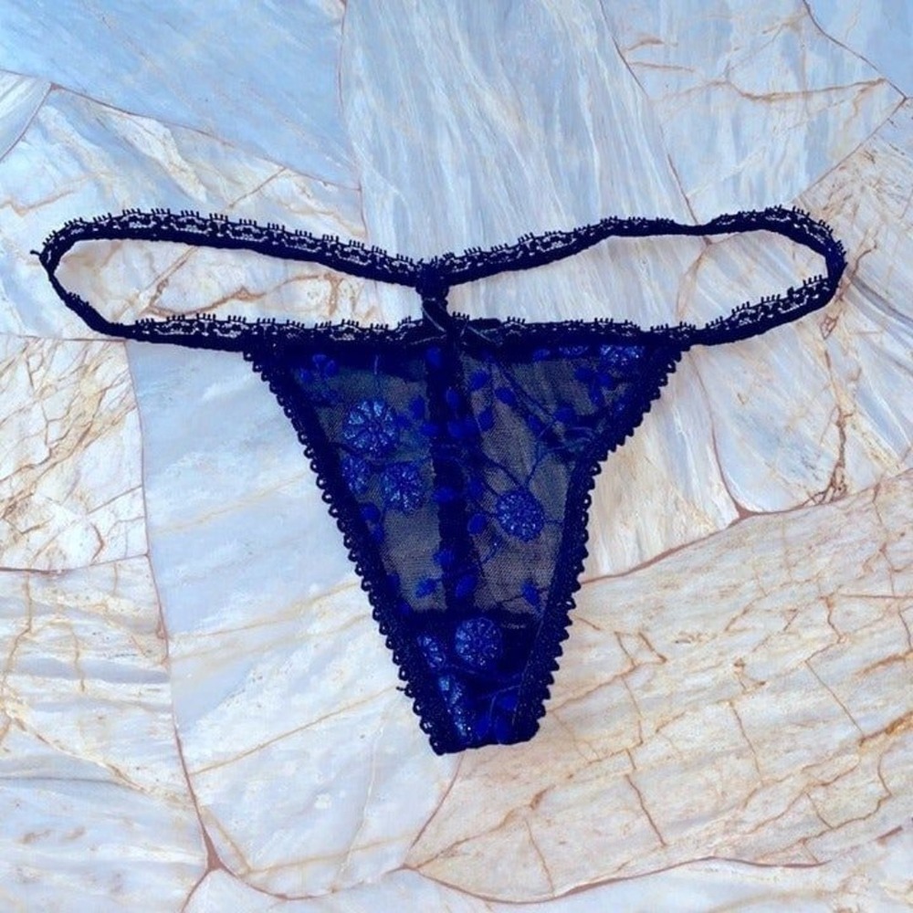 Rare Sheer Mesh V-String Very Sexy Thong Panty Vintage Underwear Panties Small